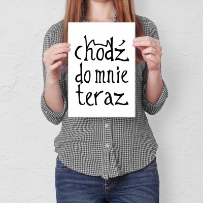 Plakat metalowy Chodź do mnie