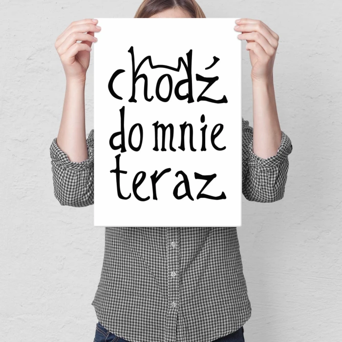 Plakat metalowy Chodź do mnie