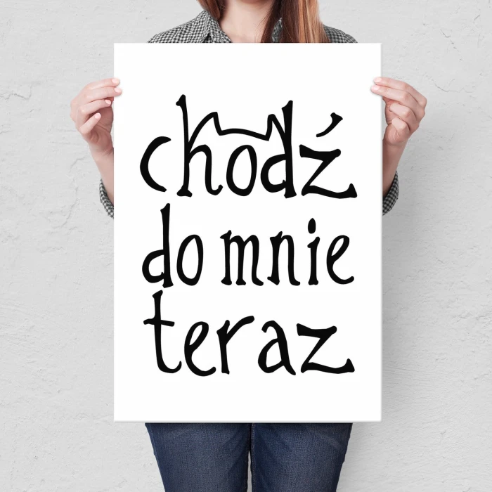 Plakat metalowy Chodź do mnie