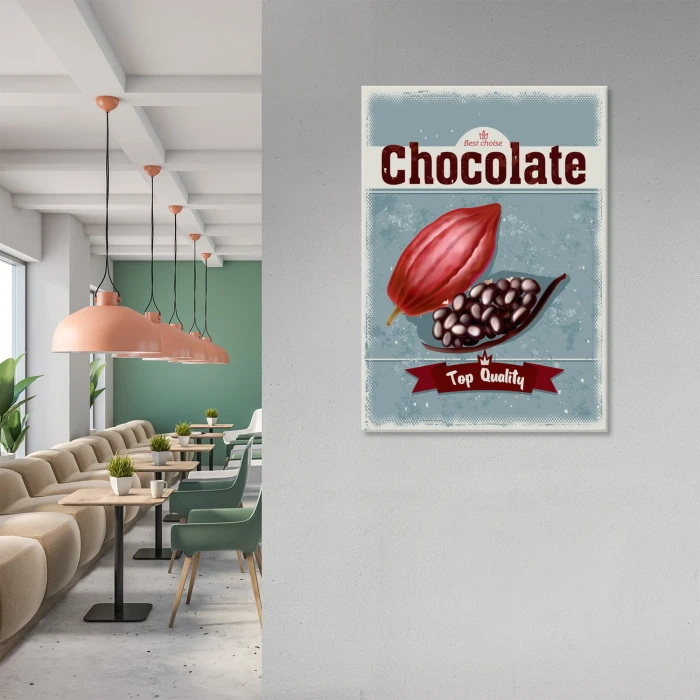 Plakat metalowy Czekolada