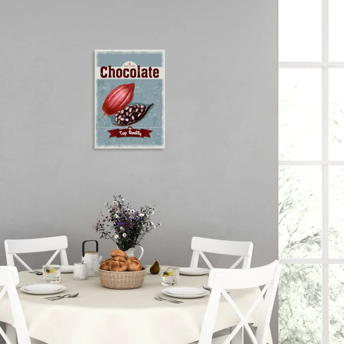 Plakat metalowy Czekolada