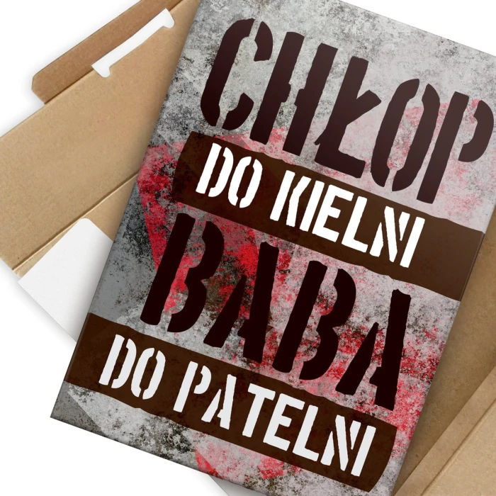 Plakat metalowy Do kielni i patelni