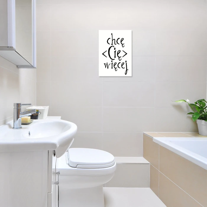 Plakat metalowy Chce Cię więcej