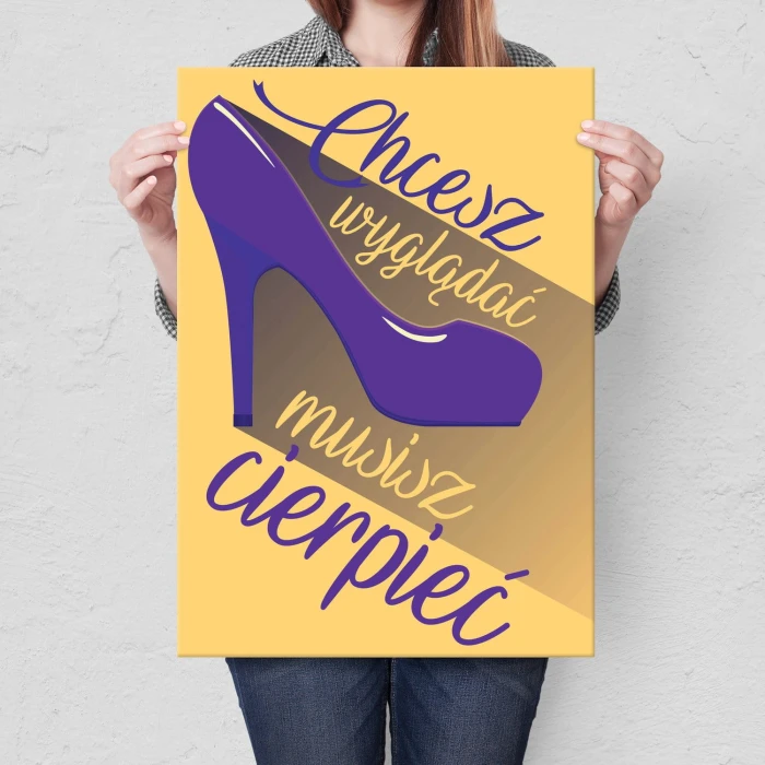 Plakat metalowy Musisz cierpieć