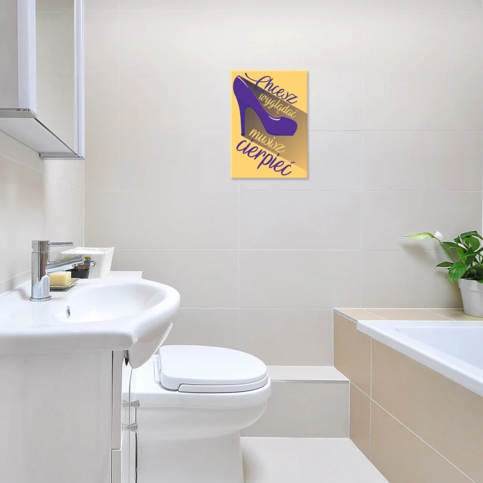 Plakat metalowy Musisz cierpieć