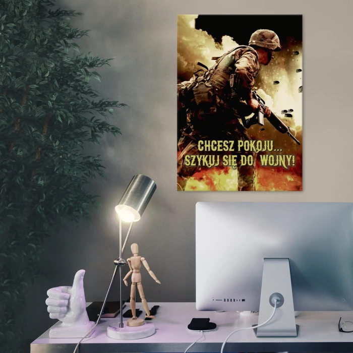 Plakat metalowy Szykuj się do wojny!