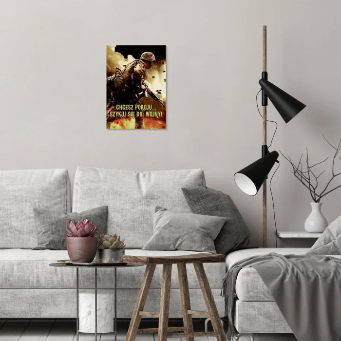 Plakat metalowy Szykuj się do wojny!