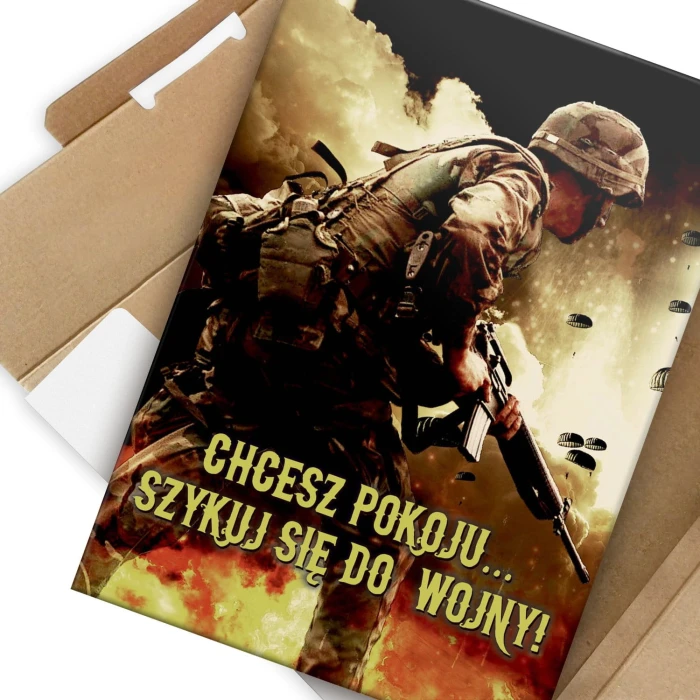 Plakat metalowy Szykuj się do wojny!