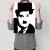 Plakat metalowy Charlie Chaplin