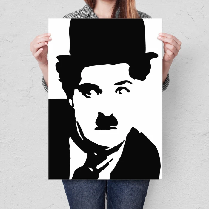 Plakat metalowy Charlie Chaplin