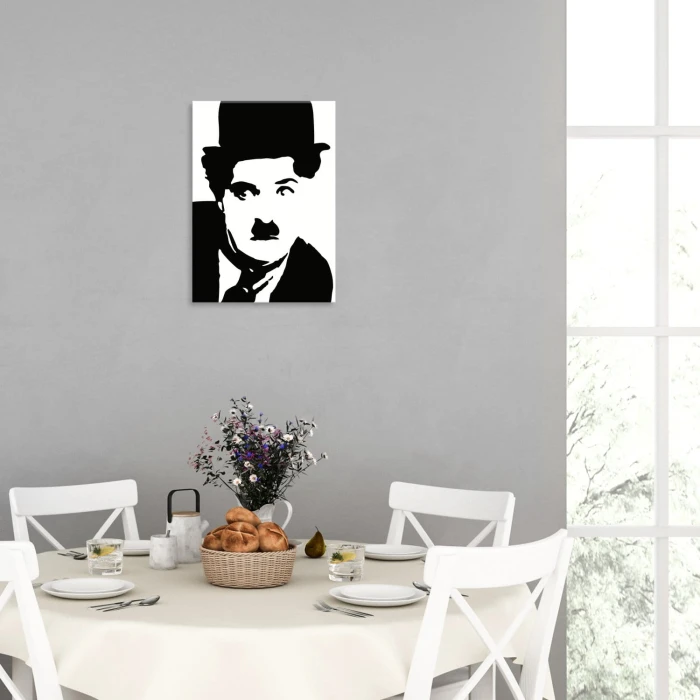 Plakat metalowy Charlie Chaplin