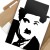 Plakat metalowy Charlie Chaplin