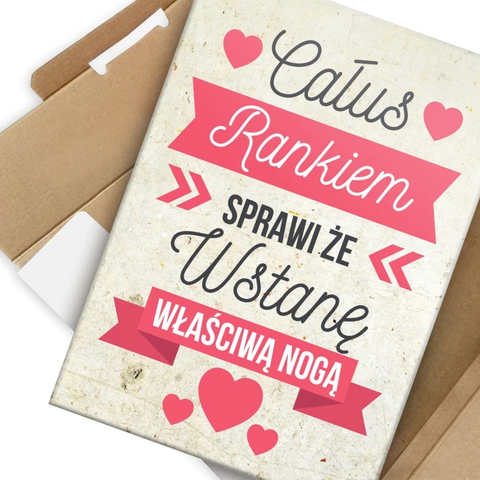 Plakat metalowy Całus rankiem