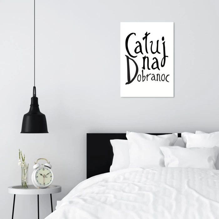 Plakat metalowy Całuj na dobranoc