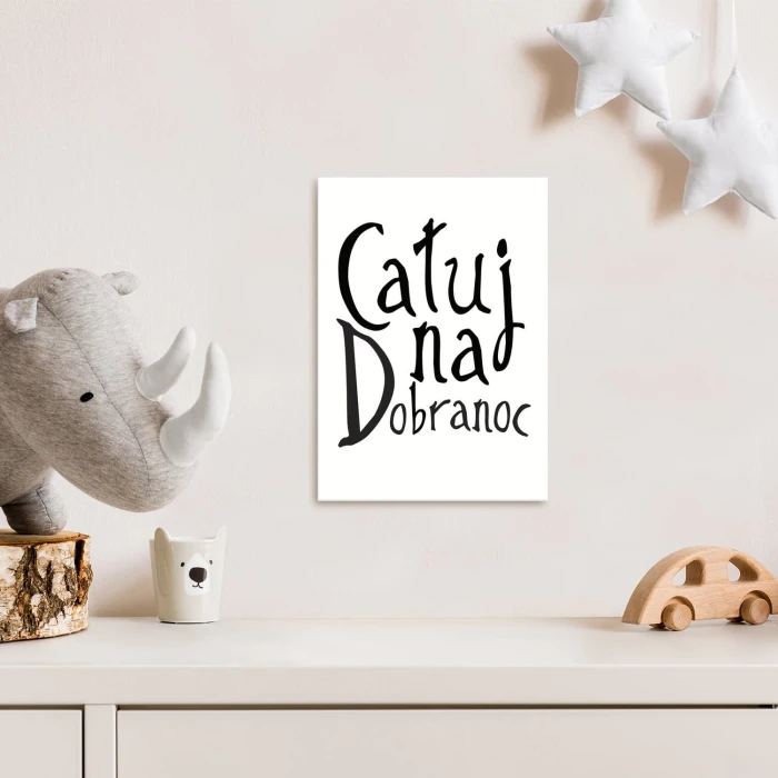 Plakat metalowy Całuj na dobranoc