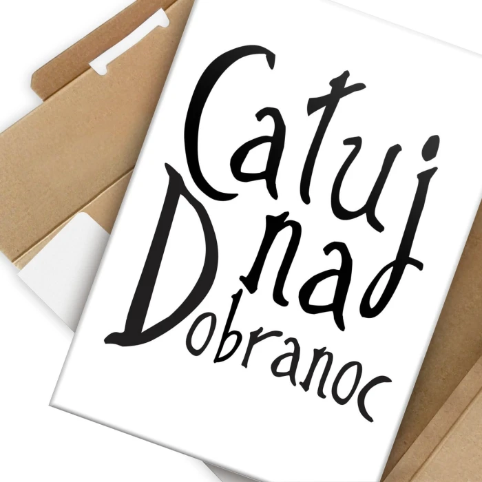 Plakat metalowy Całuj na dobranoc