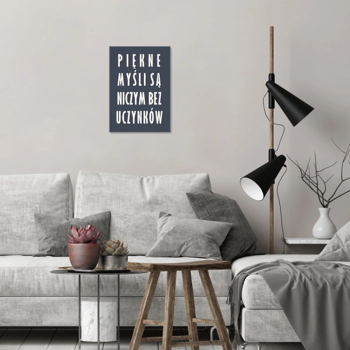 Plakat metalowy Piękne myśli Prezent