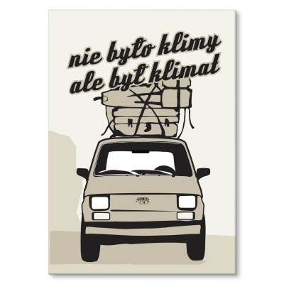 Plakat metalowy Kiedyś był klimat