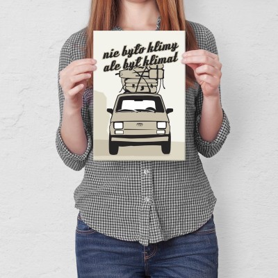 Plakat metalowy Kiedyś był klimat