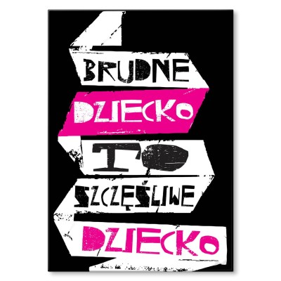 Plakat metalowy Szczęśliwe dziecko
