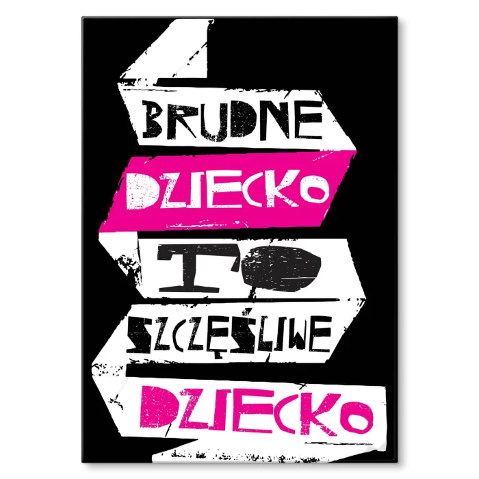 Plakat metalowy Szczęśliwe dziecko