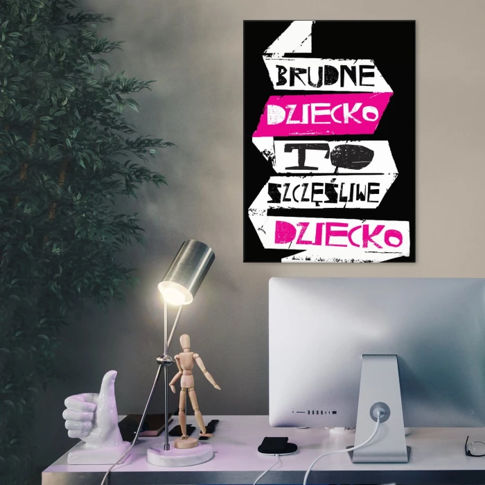 Plakat metalowy Szczęśliwe dziecko
