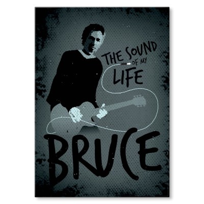 Plakat metalowy Bruce the singer