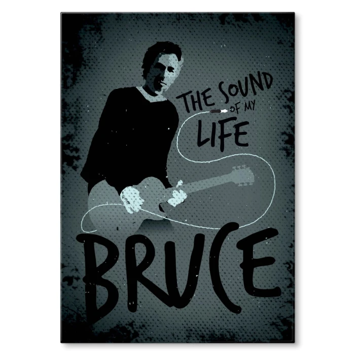 Plakat metalowy Bruce the singer