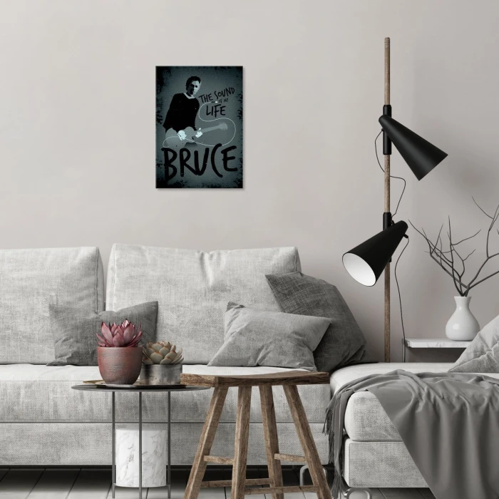 Plakat metalowy Bruce the singer