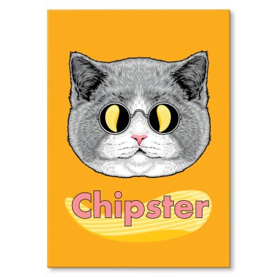 Plakat metalowy Chipster