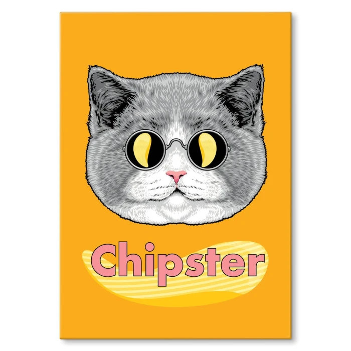 Plakat metalowy Chipster