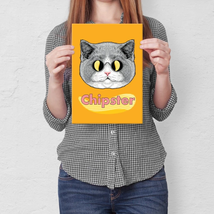 Plakat metalowy Chipster
