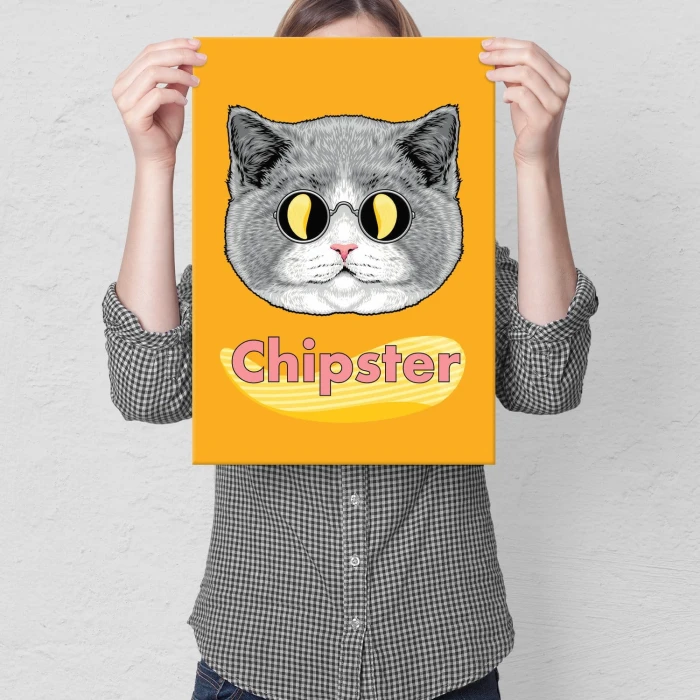 Plakat metalowy Chipster