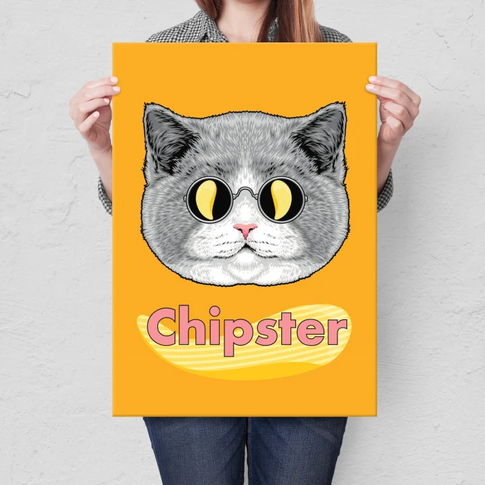 Plakat metalowy Chipster
