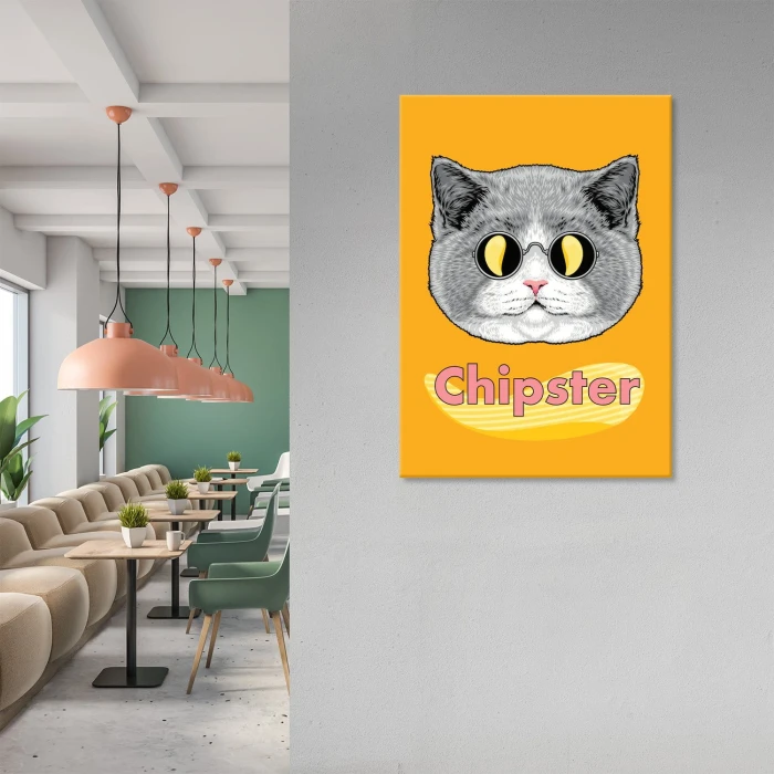 Plakat metalowy Chipster