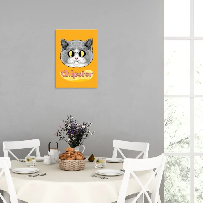 Plakat metalowy Chipster