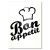 Plakat metalowy Bon appetit