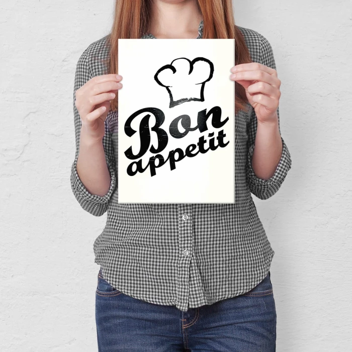 Plakat metalowy Bon appetit