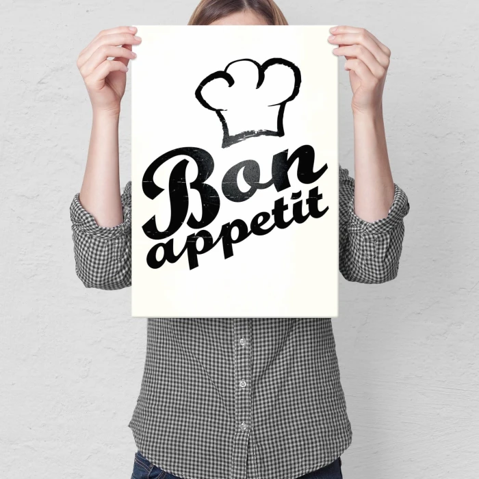 Plakat metalowy Bon appetit