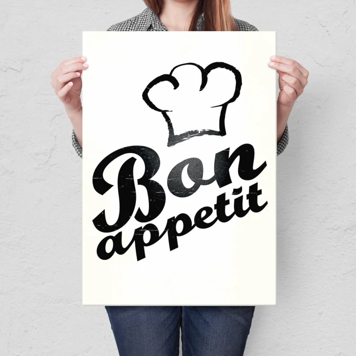 Plakat metalowy Bon appetit