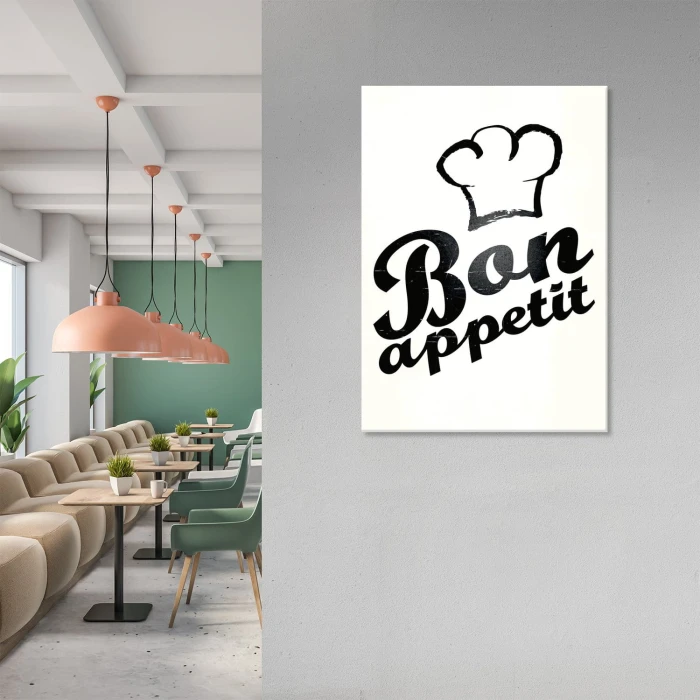 Plakat metalowy Bon appetit