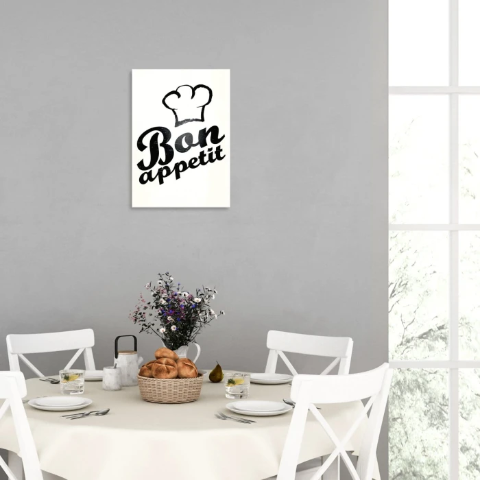 Plakat metalowy Bon appetit