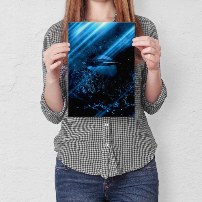 Plakat metalowy Niebieska planeta