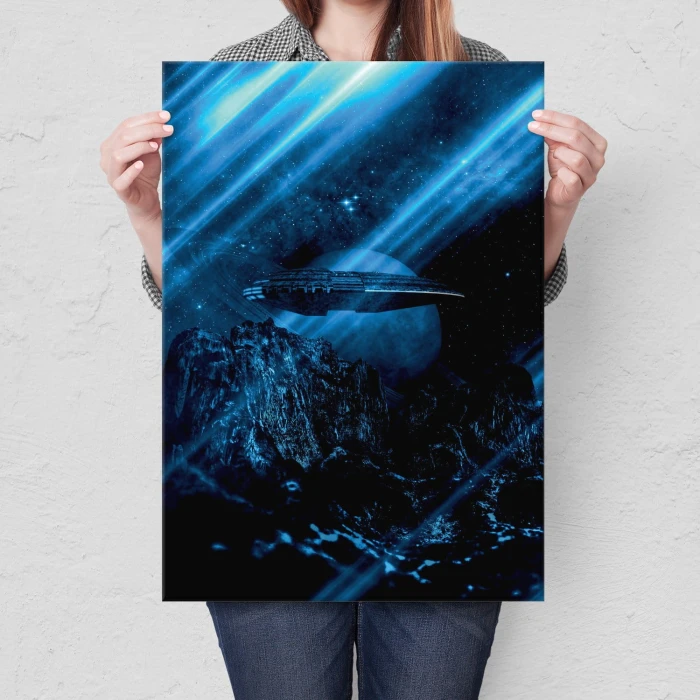 Plakat metalowy Niebieska planeta