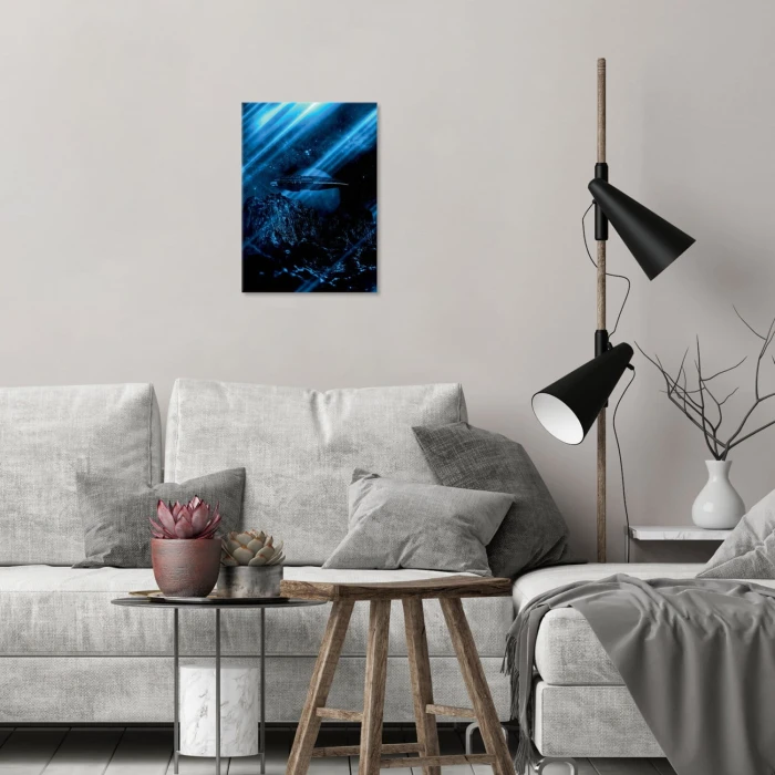 Plakat metalowy Niebieska planeta