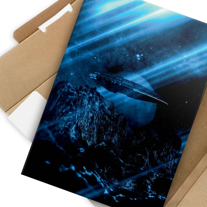 Plakat metalowy Niebieska planeta