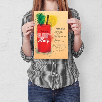 Plakat metalowy Drink Krwawa Mary