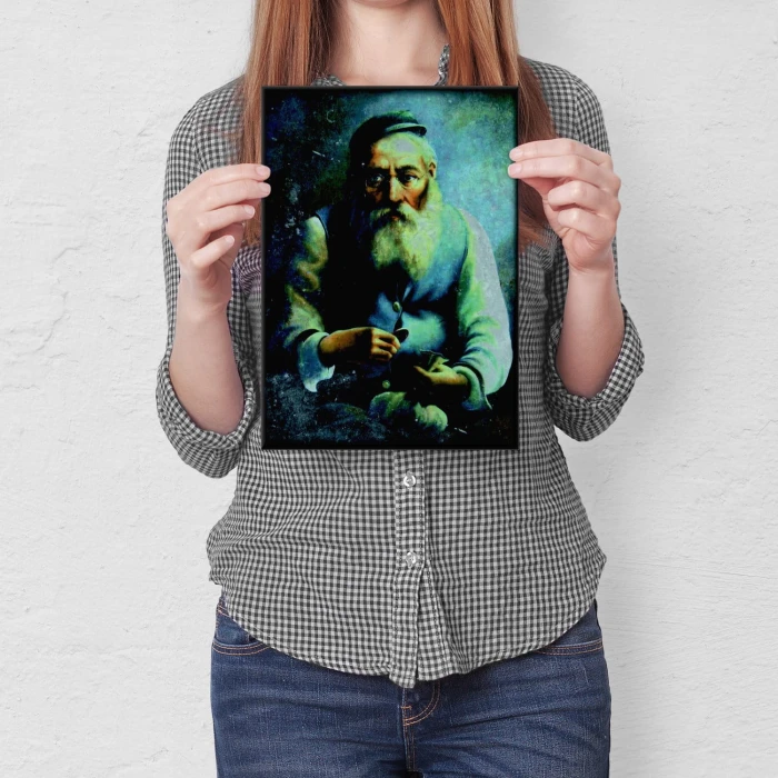 Plakat metalowy Żyd na szczęście