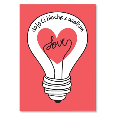 Plakat metalowy Blacha z Love