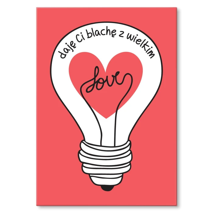 Plakat metalowy Blacha z Love